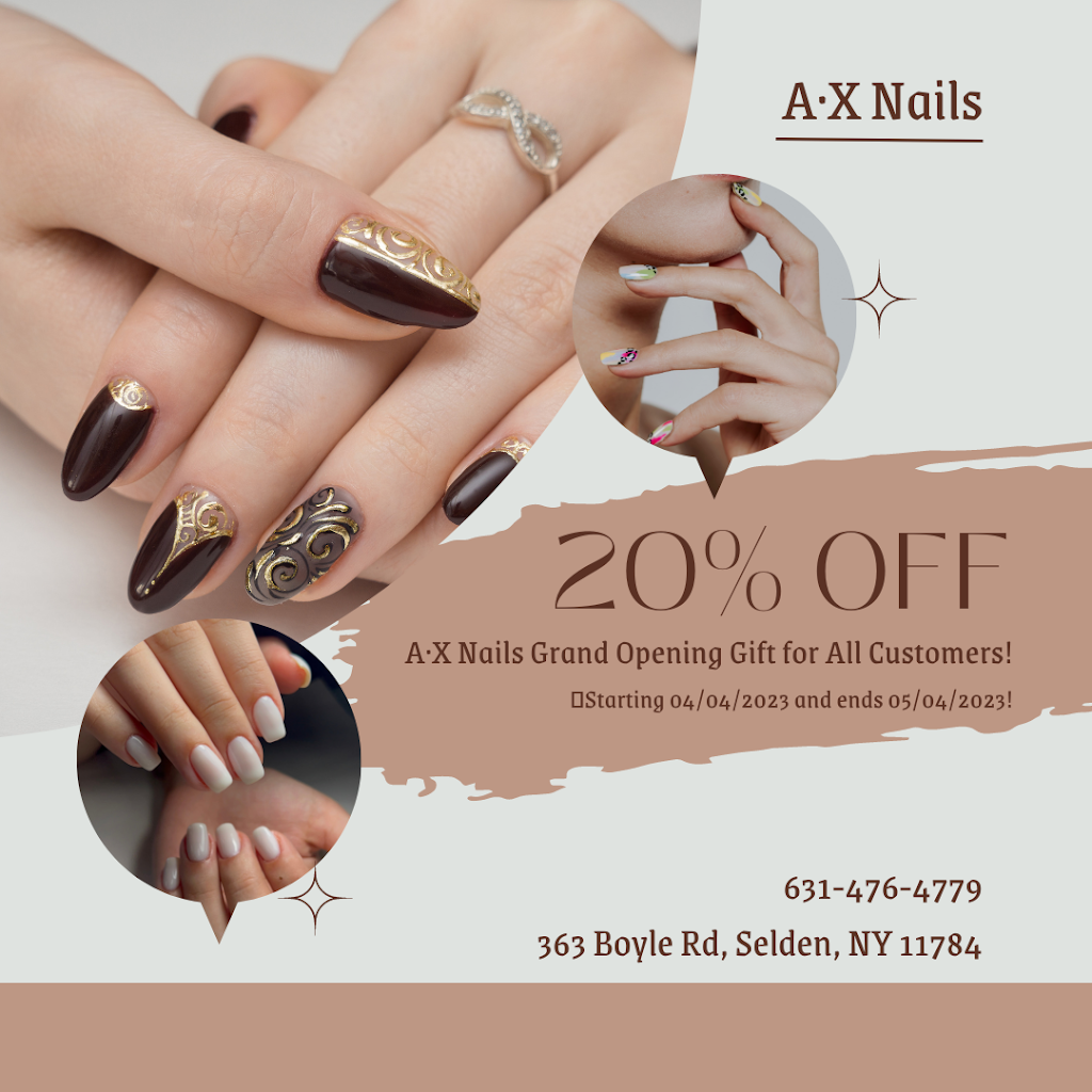 A·X Nails | 363 Boyle Rd, Selden, NY 11784 | Phone: (631) 476-4779