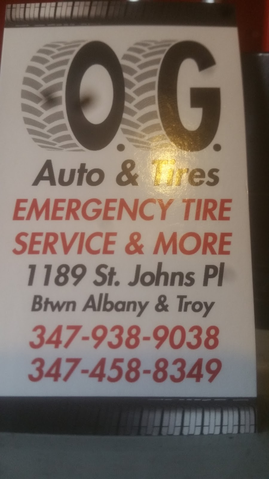 OG Auto & Tires | 1183 St Johns Pl, Brooklyn, NY 11213 | Phone: (347) 463-5475
