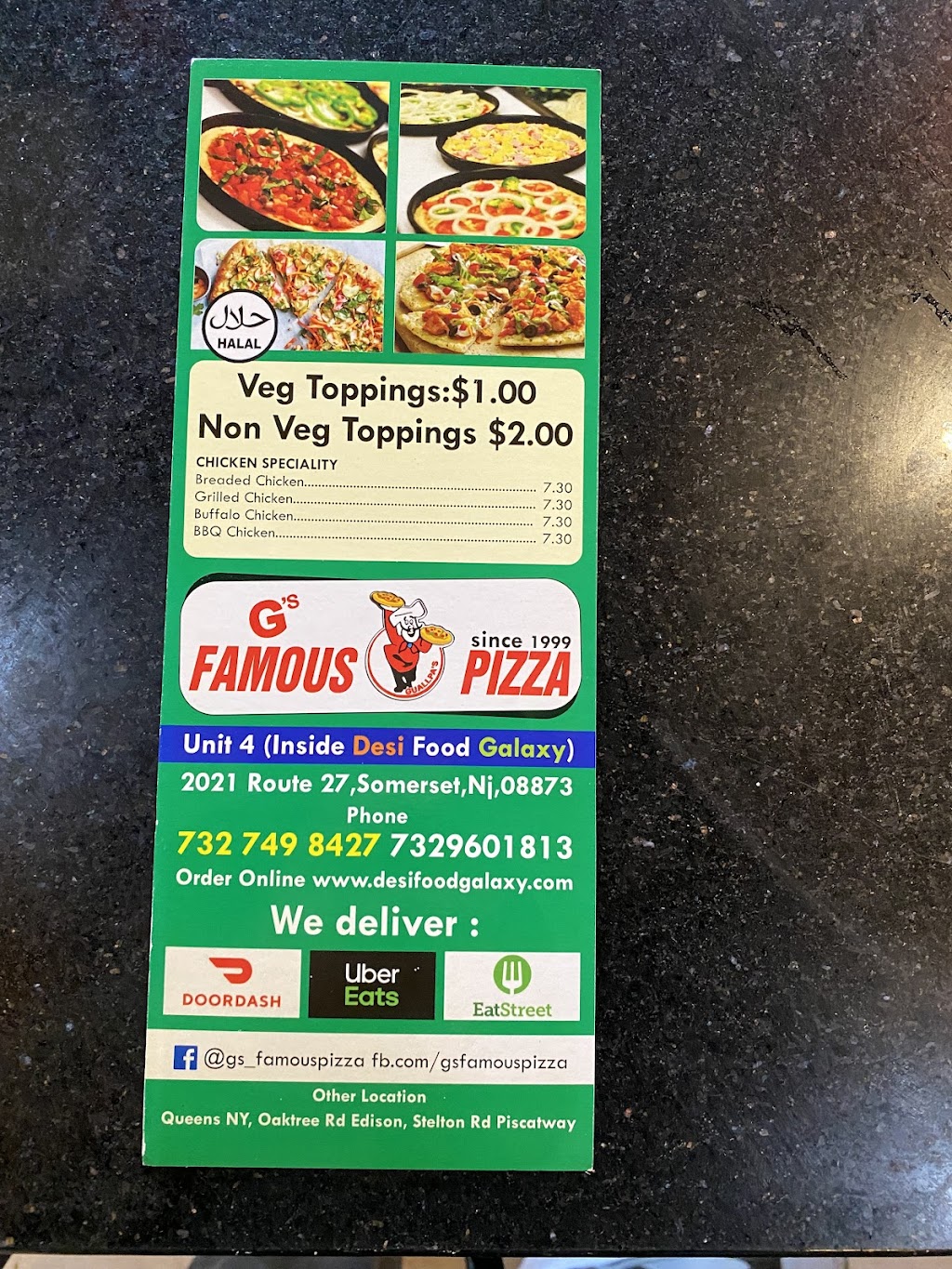 G’s Famous Pizza 3 | 2021 NJ-27, Somerset, NJ 08873 | Phone: (732) 749-8427