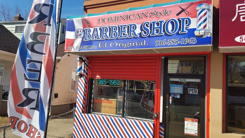 dominican style barber shop el original | 509 S Franklin St, Hempstead, NY 11550 | Phone: (516) 385-1963