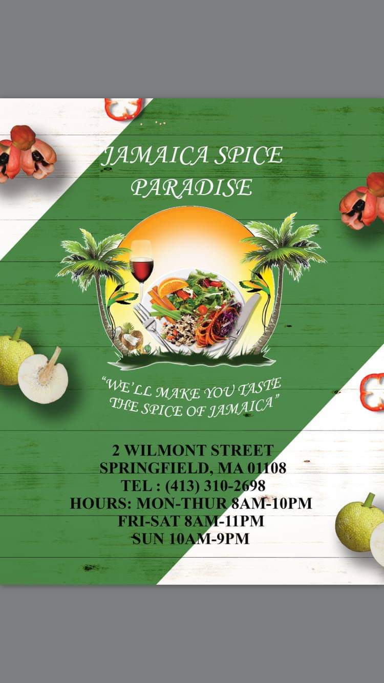 Jamaica Spice Paradise Restaurant | 2 Wilmont St, Springfield, MA 01108 | Phone: (413) 384-3608