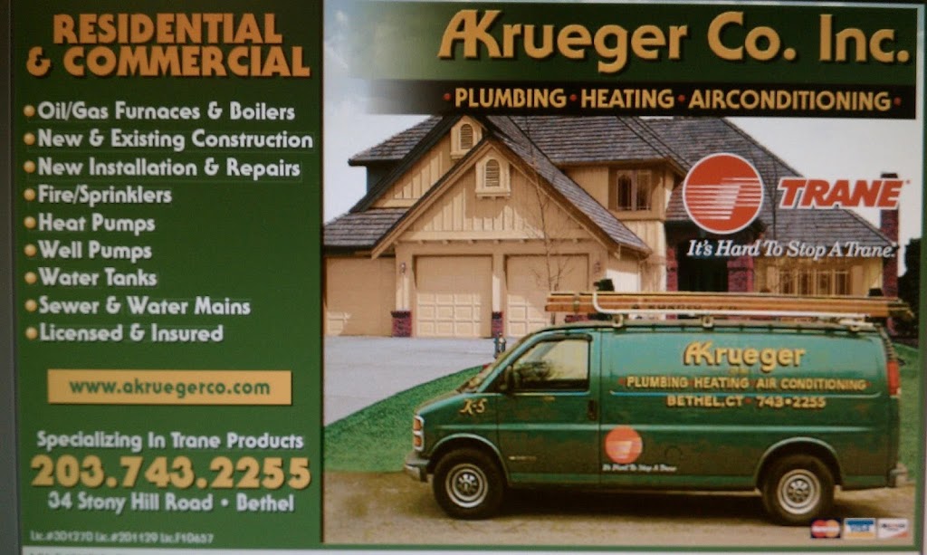 Adolf Krueger Plumbing & Heating | 34 Stony Hill Rd, Bethel, CT 06801 | Phone: (203) 743-2255
