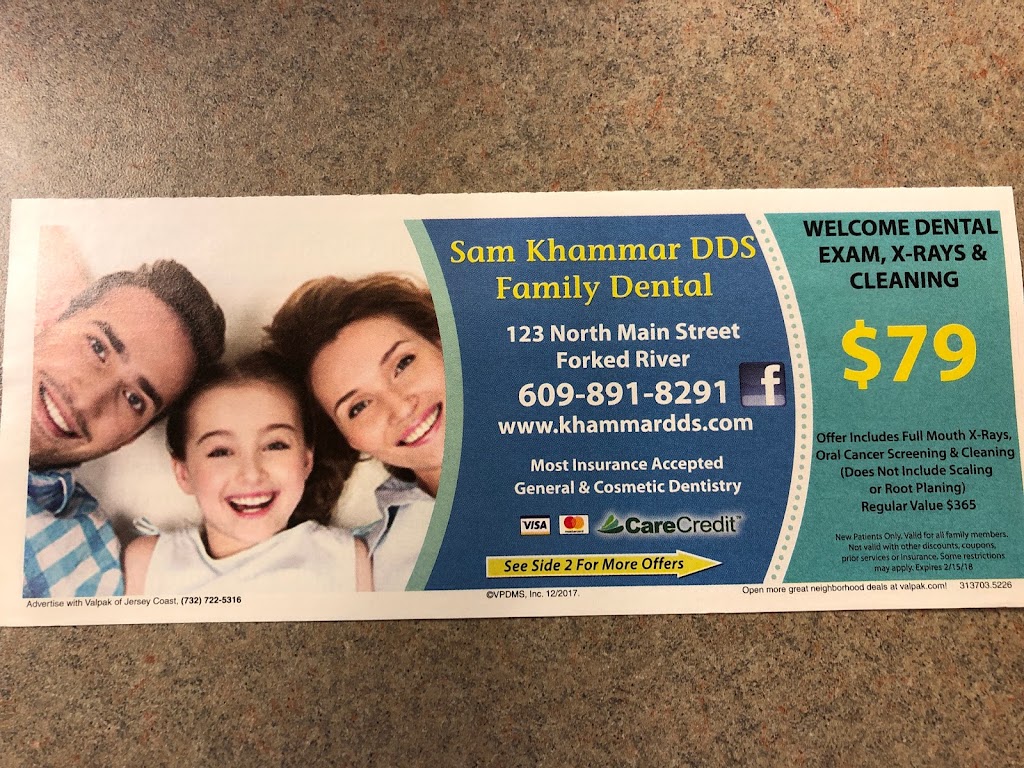 Sam Khammar DDS - Forked River Dentist | 123 N Main St, Forked River, NJ 08731 | Phone: (609) 242-3464