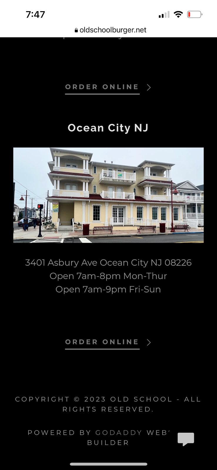 Old School Burgers | 3401 Asbury Ave, Ocean City, NJ 08226 | Phone: (609) 938-6759