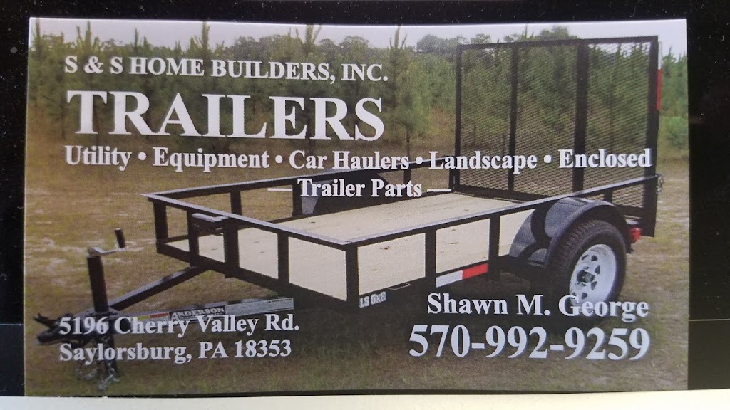 S & S Trailers | 5196 Cherry Valley Rd, Saylorsburg, PA 18353 | Phone: (570) 992-9259