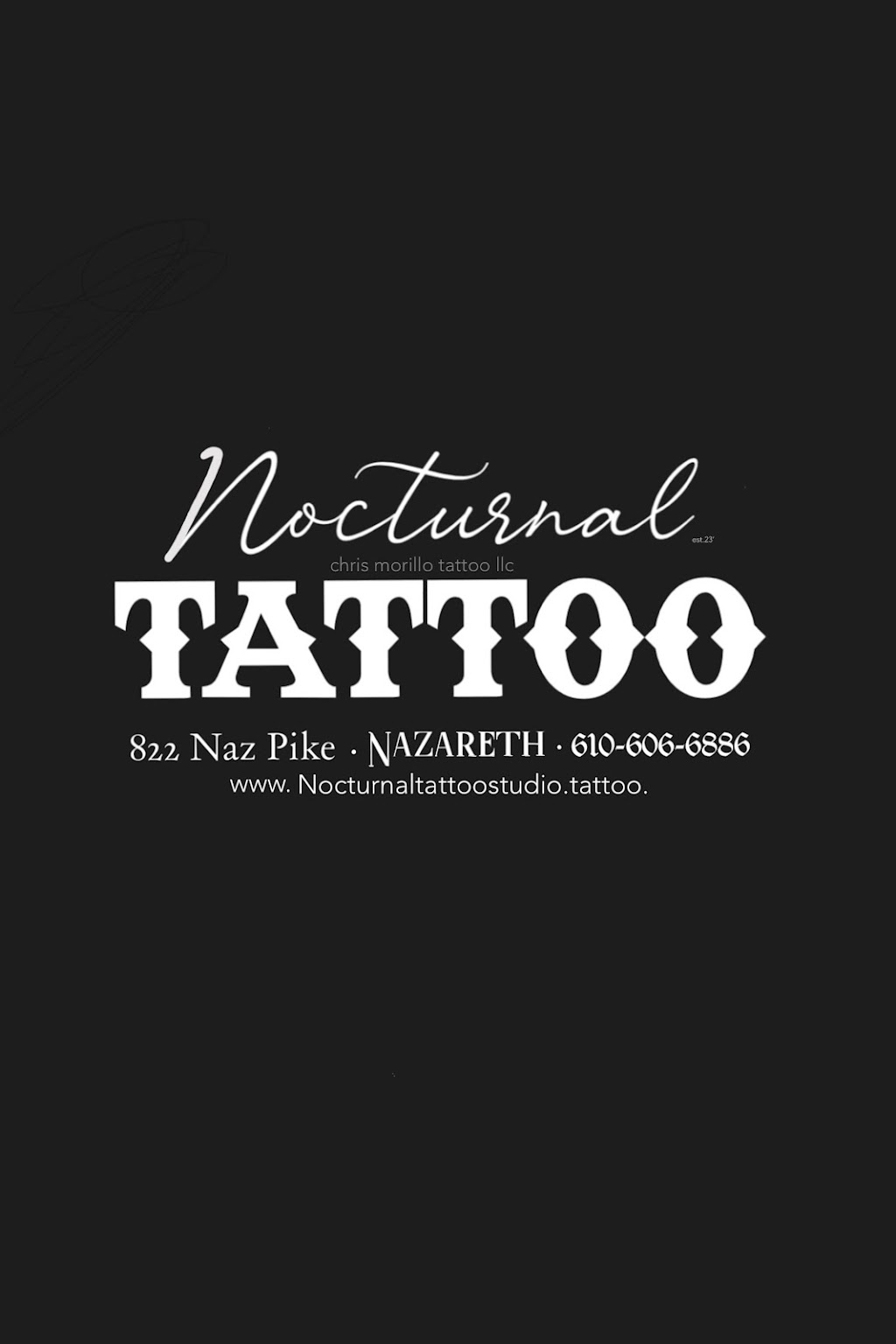 Nocturnal Tattoo | 822 Nazareth Pike suite h, Nazareth, PA 18064 | Phone: (610) 606-6886