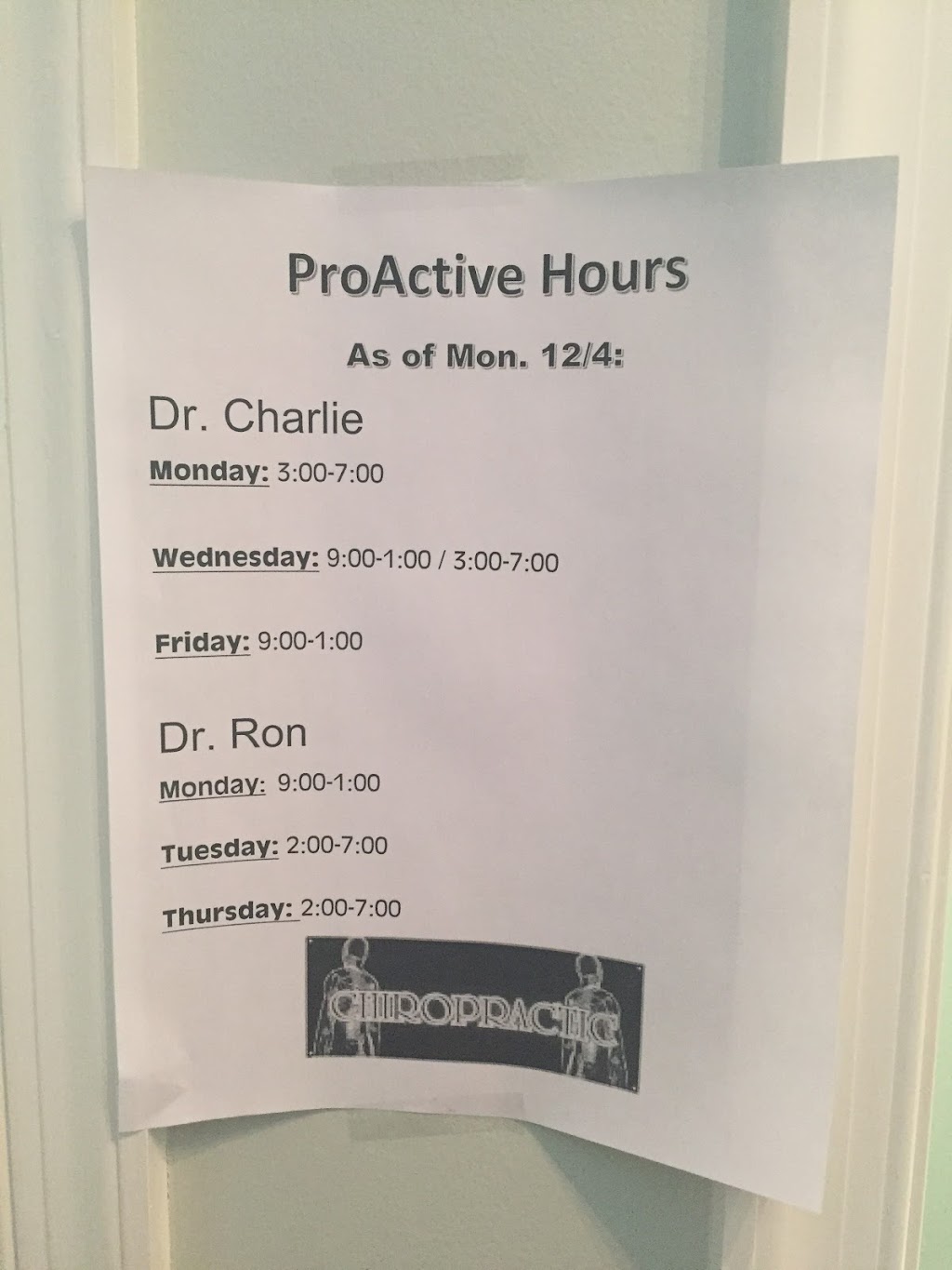 ProActive Chiropractic Center | 700 US-130 #107, Cinnaminson, NJ 08077 | Phone: (856) 829-8100