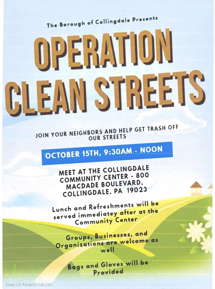 Borough Of Collingdale | 800 MacDade Blvd Borough Hall, Administrative Office, 800 MacDade Blvd, Collingdale, PA 19023 | Phone: (610) 586-0500