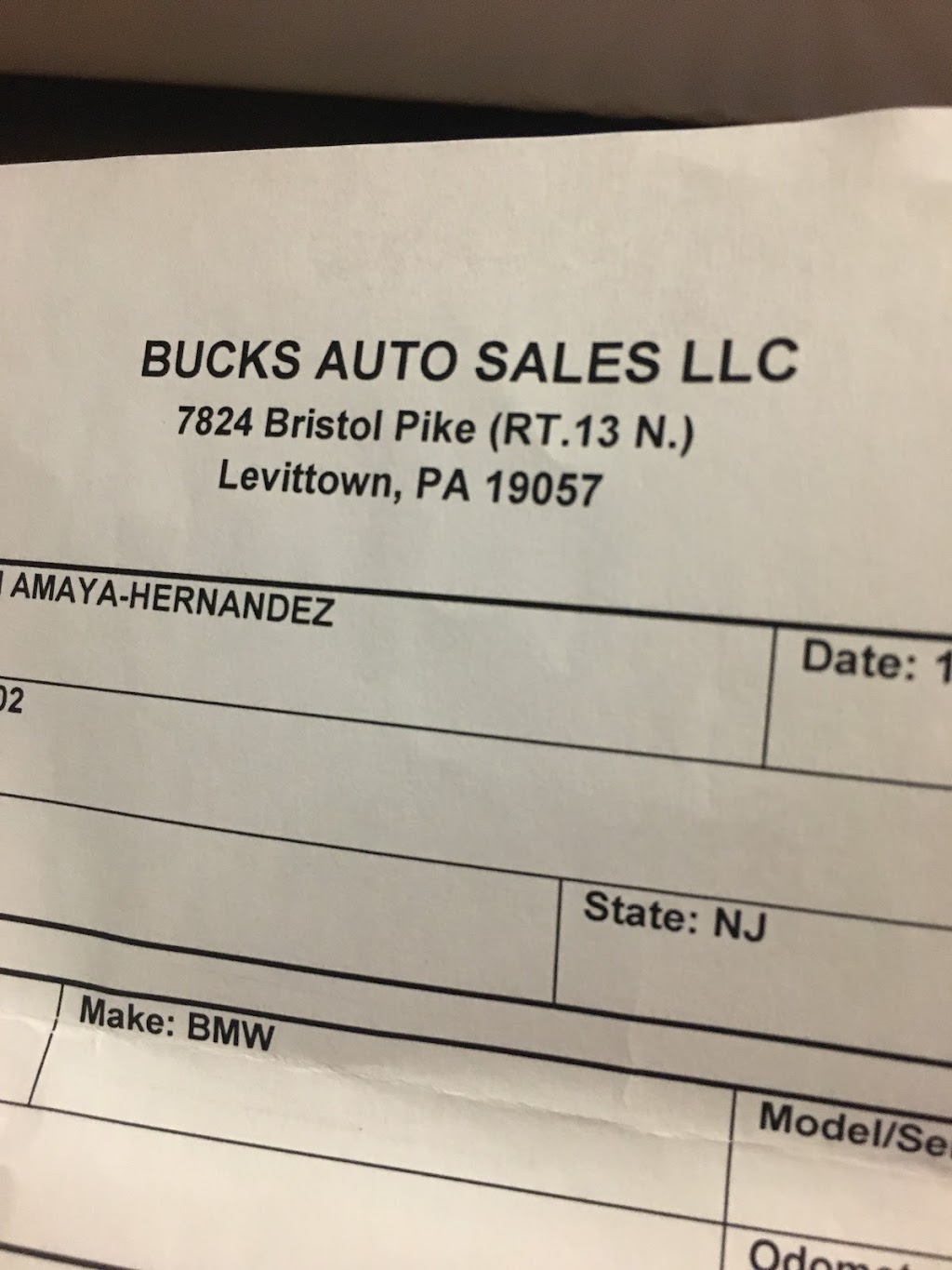 Bucks Auto Sales LLC | 7824 Bristol Pike, Levittown, PA 19057 | Phone: (267) 252-1078