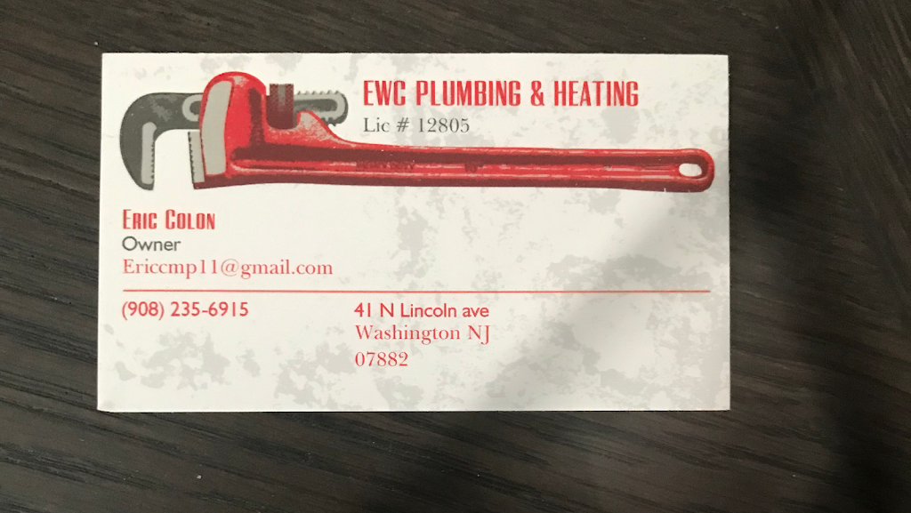 EWC PLUMBING & HEATING LLC | 41 N Lincoln Ave, Washington, NJ 07882 | Phone: (908) 235-6915