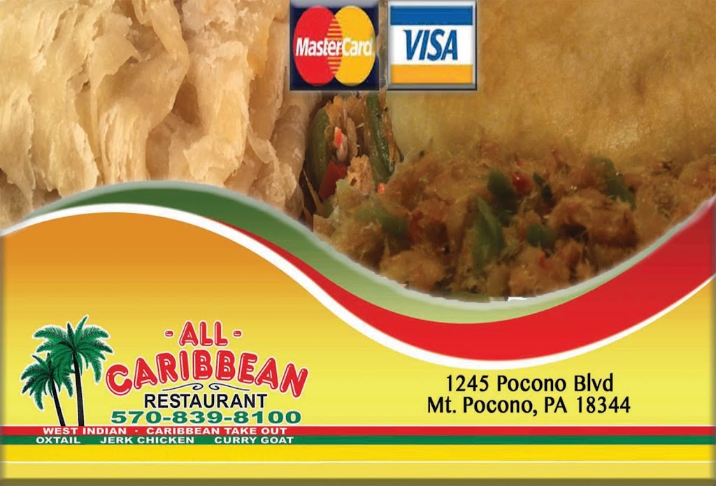 All Caribbean Restaurant | 1245 Pocono Blvd, Mt Pocono, PA 18344 | Phone: (570) 839-8100