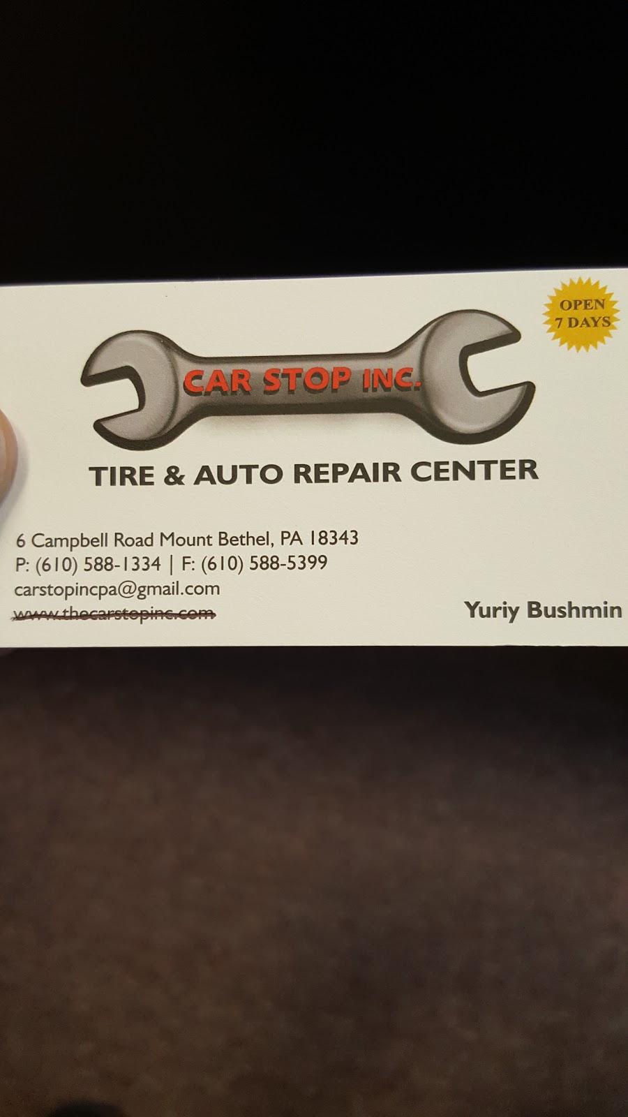 Car Stop Inc | 6 Campbell Rd, Mt Bethel, PA 18343 | Phone: (610) 588-1334