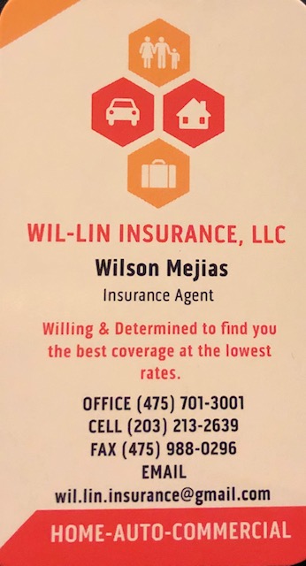 Wil-Lin Insurance LLC | 53 Swain Ave, Meriden, CT 06450 | Phone: (475) 701-3001