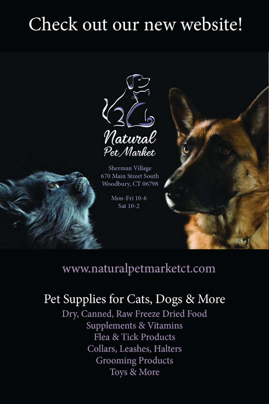 Natural Pet Market | 670 Main St S, Woodbury, CT 06798 | Phone: (203) 263-8561