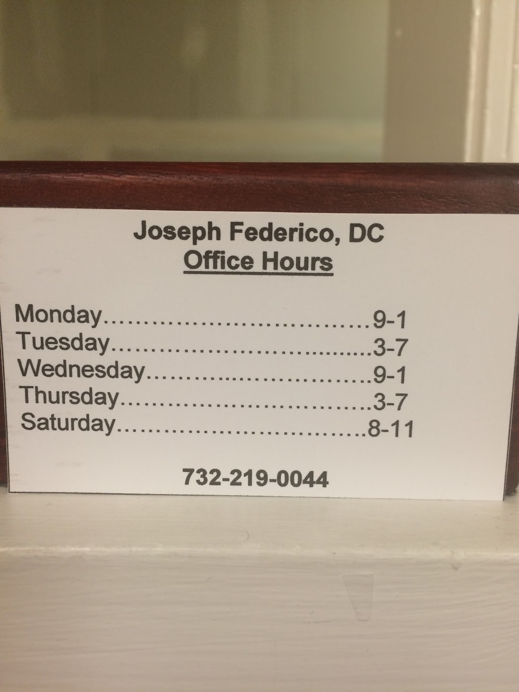 Joseph Federico, DC | 565 NJ-35, Red Bank, NJ 07701 | Phone: (732) 219-0044