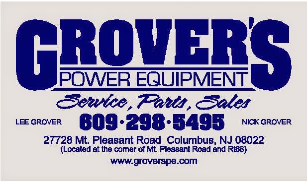Grovers Power Equipment | 27728 Mt Pleasant Rd, Columbus, NJ 08022 | Phone: (609) 298-5495