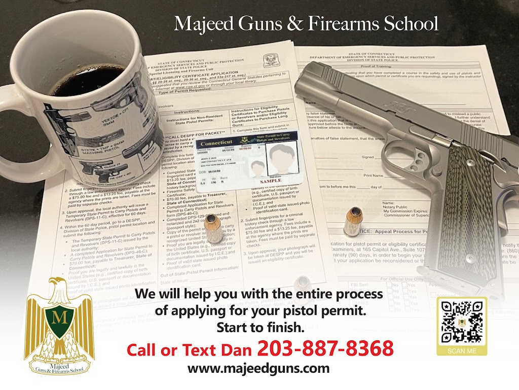 Majeed Guns & Firearms School | 53 E Industrial Rd, Branford, CT 06405 | Phone: (203) 887-8368