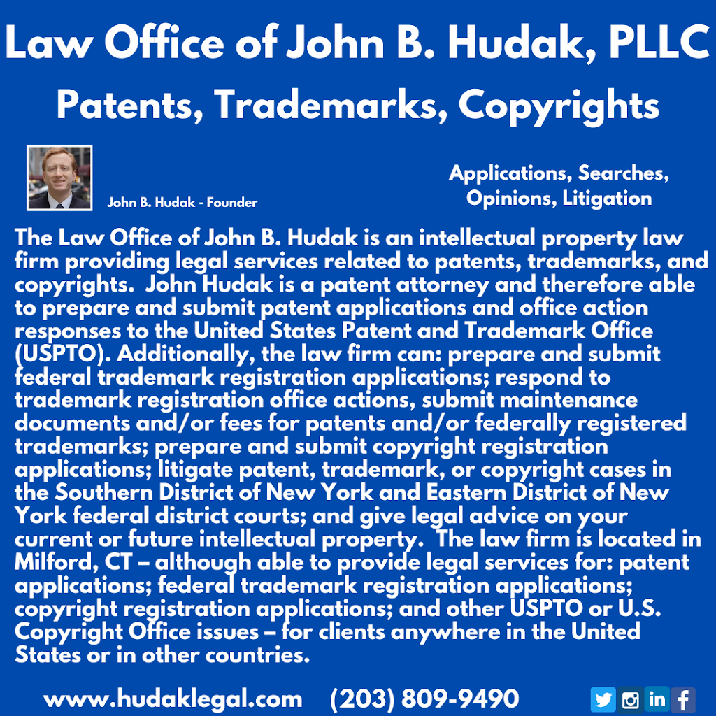 Law Office of John B. Hudak, PLLC | 62 Terrell Dr, Milford, CT 06461 | Phone: (203) 809-9490