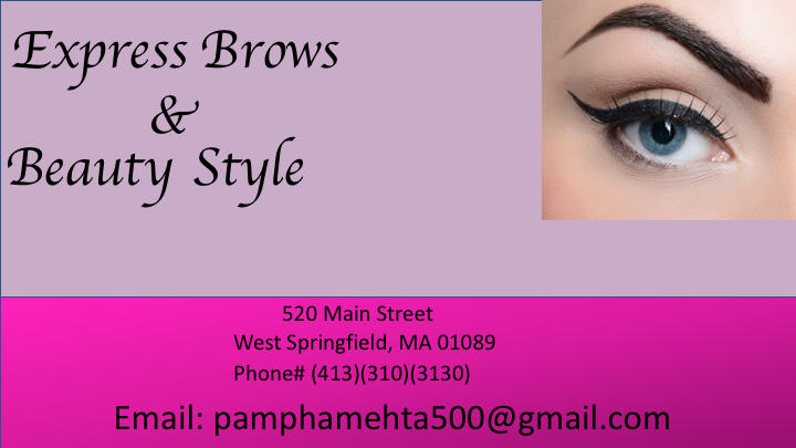 Express Brows Threading | 520 Main St, West Springfield, MA 01089 | Phone: (413) 310-3130