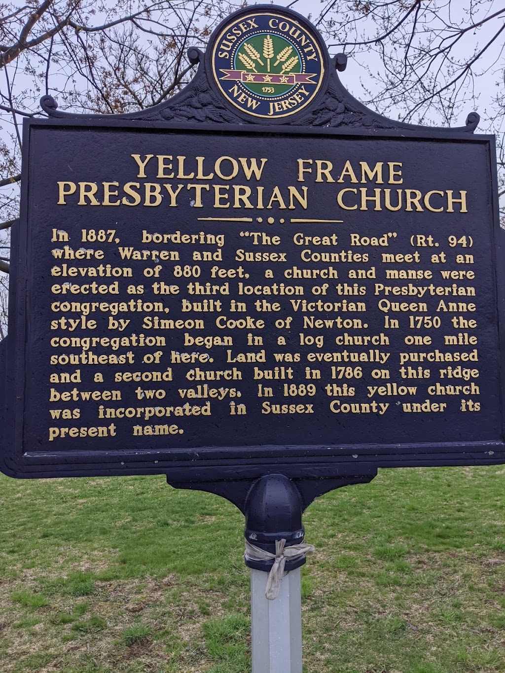 Yellow Frame Presbyterian Church | 1 Yellow Frame Rd, Fredon Township, NJ 07860 | Phone: (973) 262-3152