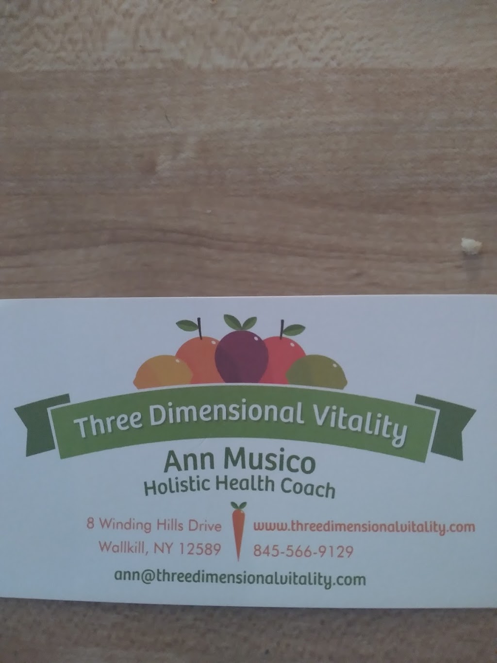 Three Dimensional Vitality | 8 Winding Hills Rd, Wallkill, NY 12589 | Phone: (845) 566-9129
