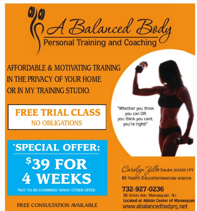 A Balanced Body Personal Training and Endurance Coaching | 56 Union Ave, Manasquan, NJ 08736 | Phone: (732) 927-0236