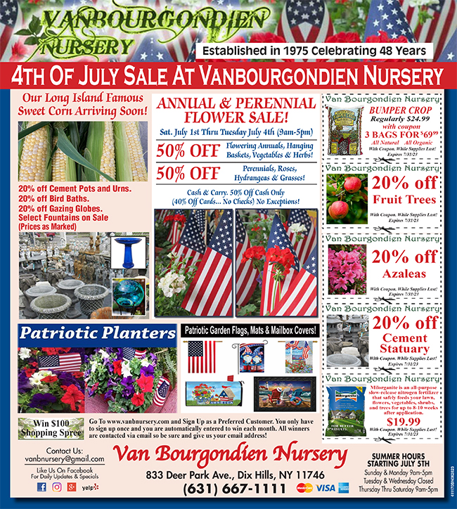 Van Bourgondien Nursery | 833 Deer Pk Ave, Dix Hills, NY 11746 | Phone: (631) 667-1111