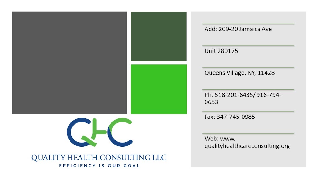 Quality Health Consulting, LLC | Queens Village, Queens, NY 11429 | Phone: (518) 201-6438