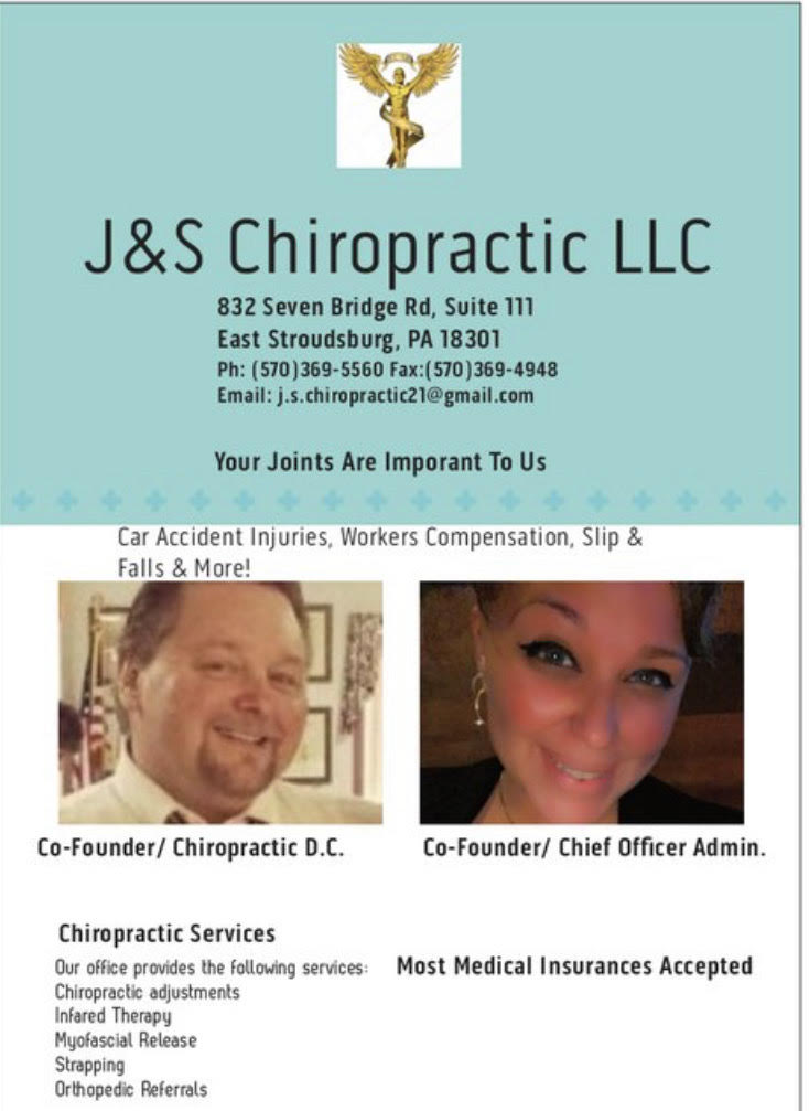 J&S Chiropractic LLC. | 832 Seven Bridge Rd Suite 111, East Stroudsburg, PA 18301 | Phone: (570) 369-5560