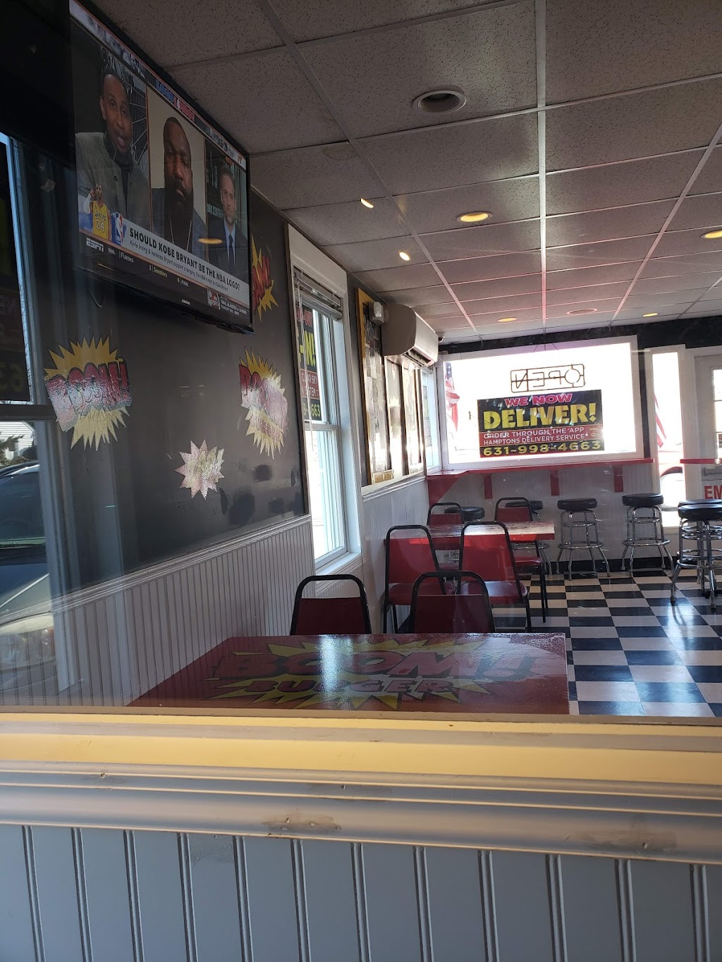 Boom Burger | 85 Montauk Hwy, Westhampton Beach, NY 11978 | Phone: (631) 998-4663