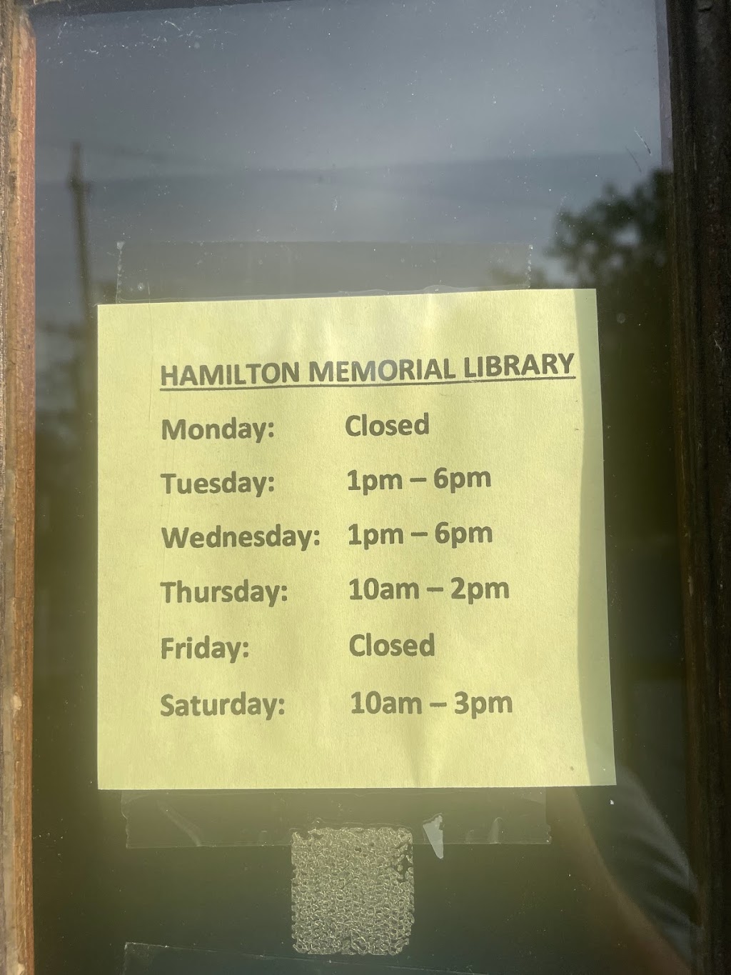 Hamilton Memorial Library | 195 W Main St, Chester, MA 01011 | Phone: (413) 354-7808