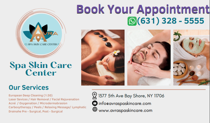 AVRA Spa Skin Care Center Corp | 1377 5th Ave, Bay Shore, NY 11706 | Phone: (631) 328-5555