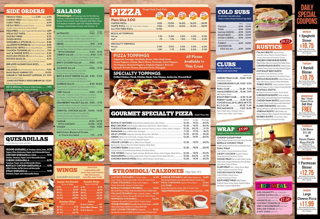 Pizza Tower | 745 Woodbury Glassboro Rd, Sewell, NJ 08080 | Phone: (856) 589-5000