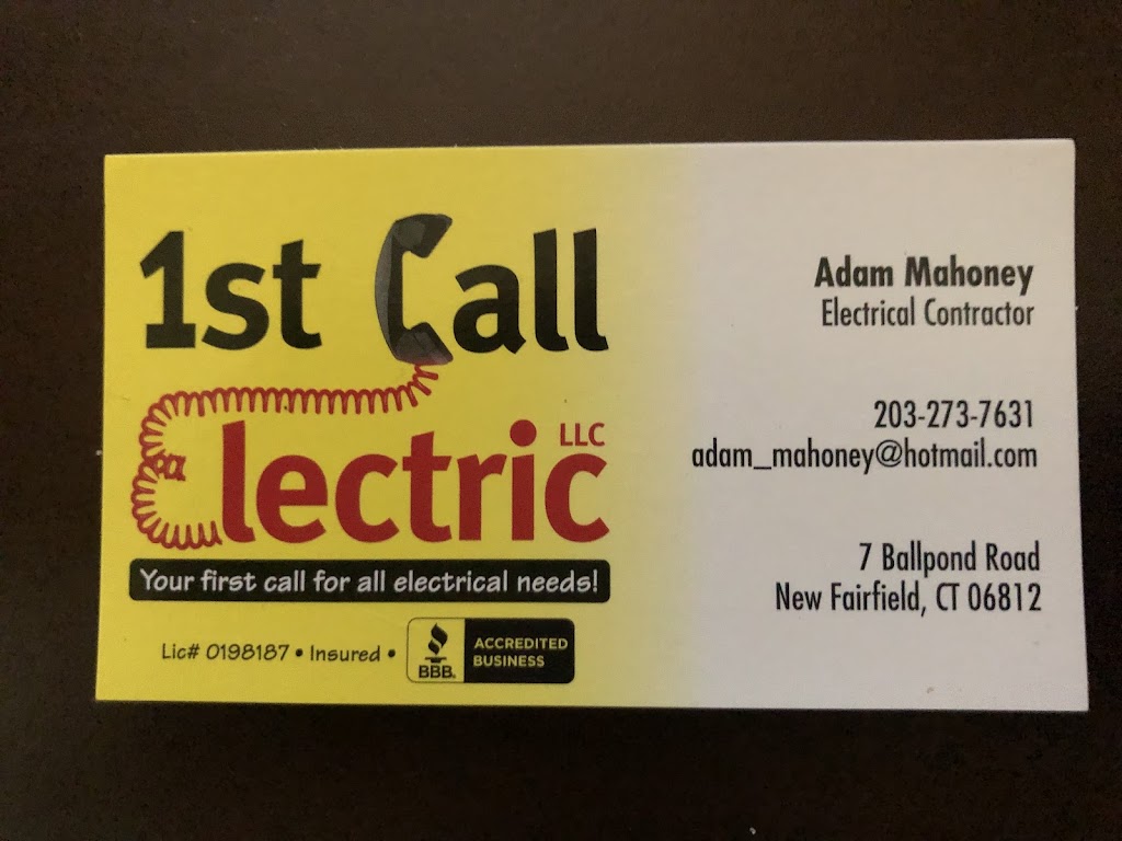 1st Call Electric Llc | 7 Ball Pond Rd, New Fairfield, CT 06812 | Phone: (203) 273-7631