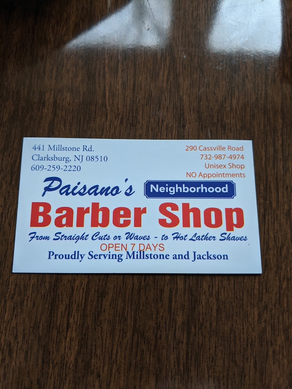 Paisanos Neighborhood Barber | 441 Millstone Rd, Millstone, NJ 08510 | Phone: (609) 259-2220