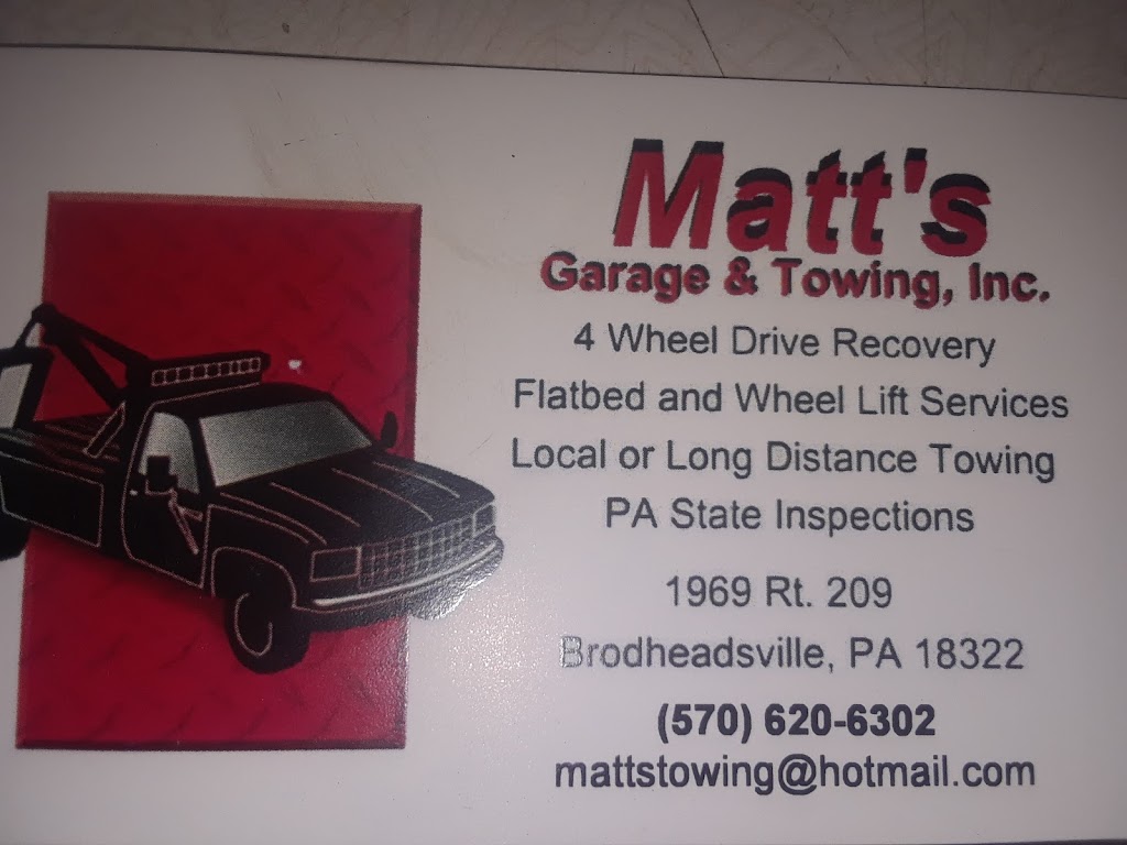 Matts Garage | 1969 US-209, Brodheadsville, PA 18322 | Phone: (570) 992-9359