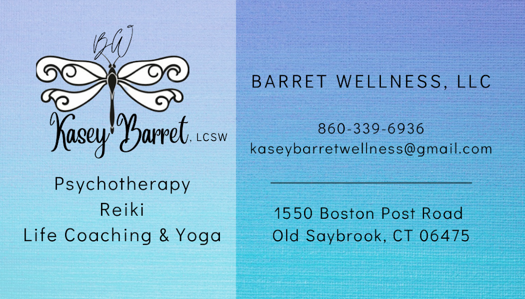 Barret Wellness, LLC | 1550 Boston Post Rd Suite 3, Old Saybrook, CT 06475 | Phone: (860) 339-6936