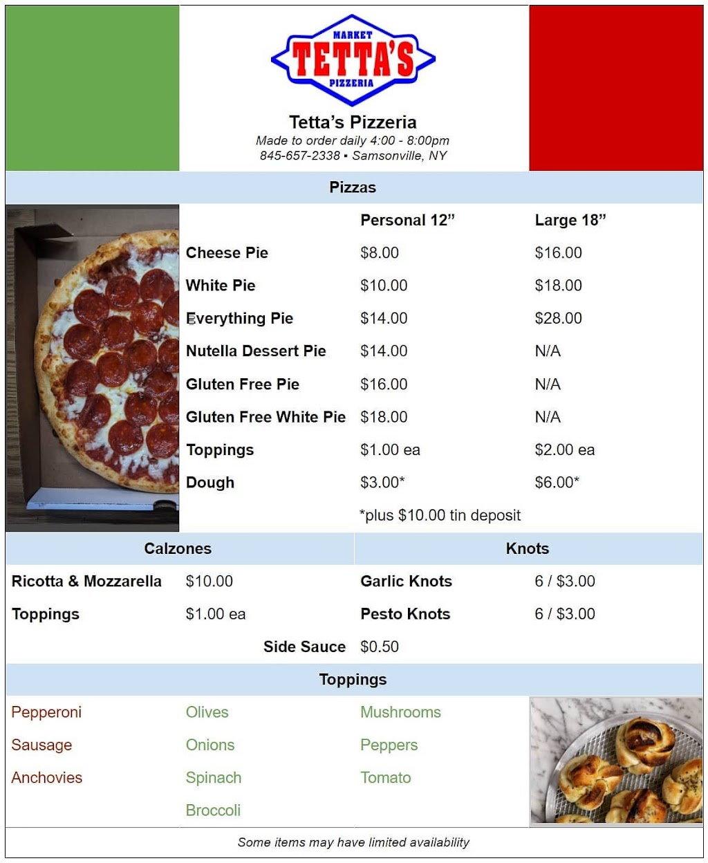 Tettas Market and Pizzeria | 2082 Co Rd 3, Olivebridge, NY 12461 | Phone: (845) 657-2338