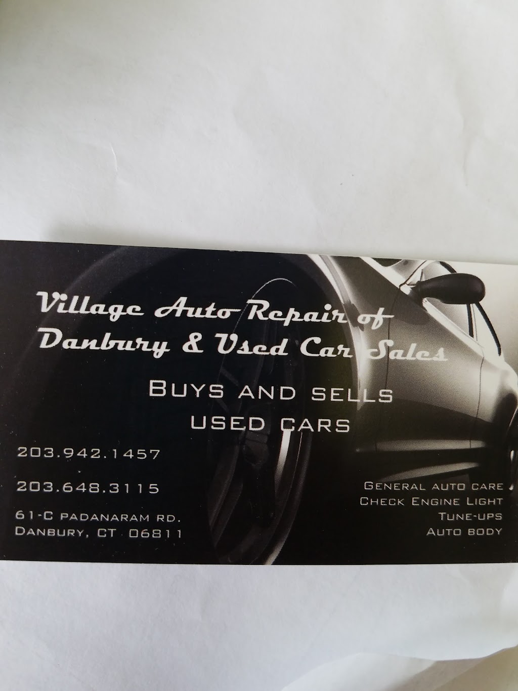 Village Auto Of Danbury & Used Car Sales | 61 Padanaram Rd, Danbury, CT 06811 | Phone: (203) 942-1457