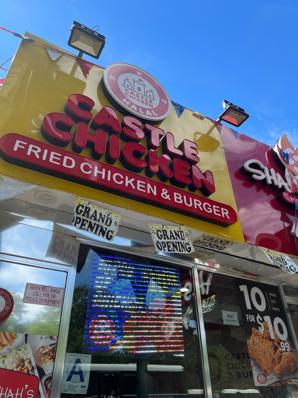 Castle chicken and burgers and shahs express | 5987 Broadway, The Bronx, NY 10471 | Phone: (718) 618-0044