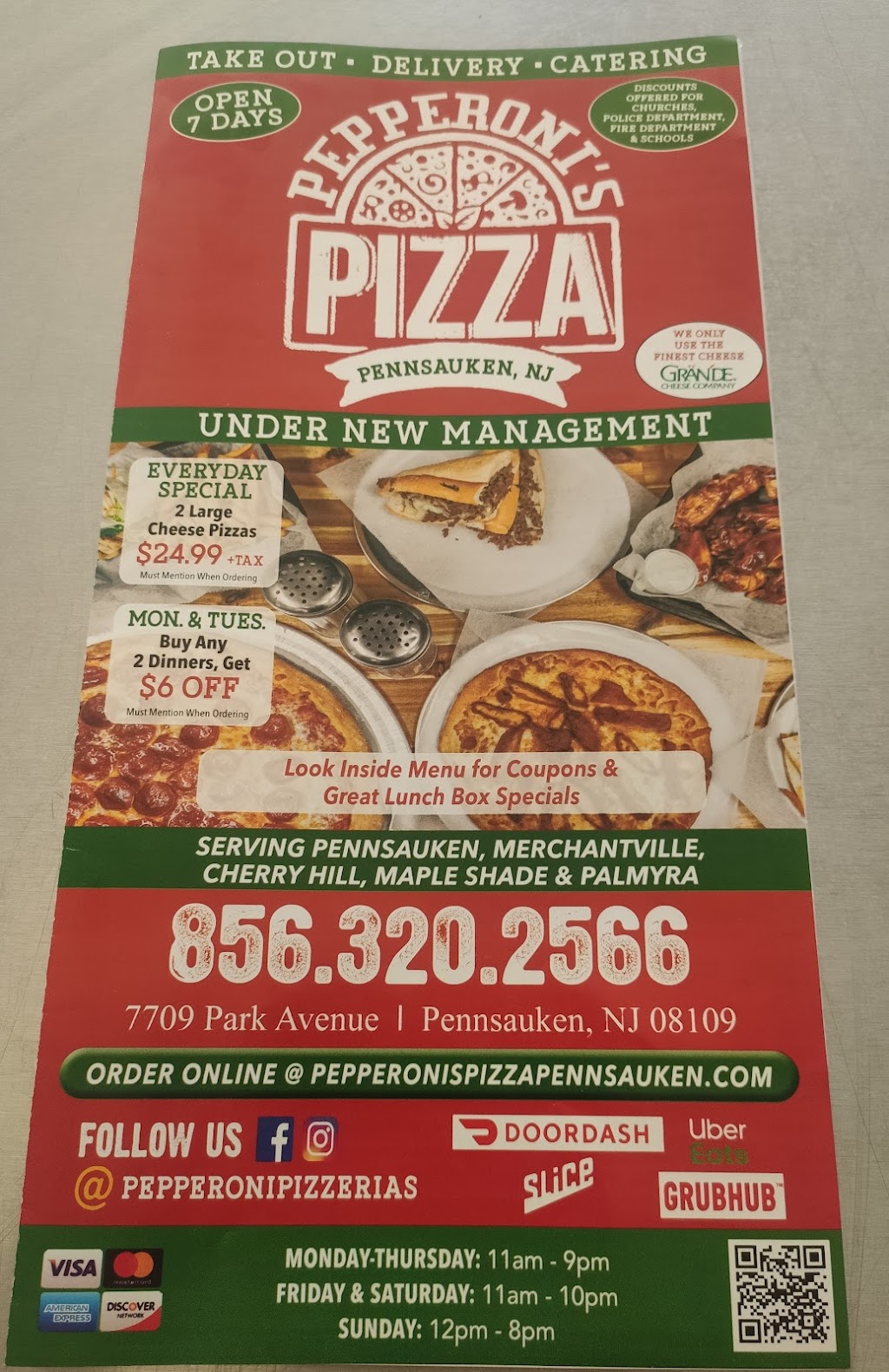 Pepperonis Pizza Pennsauken | 7709 Park Ave, Pennsauken Township, NJ 08109 | Phone: (856) 320-2566