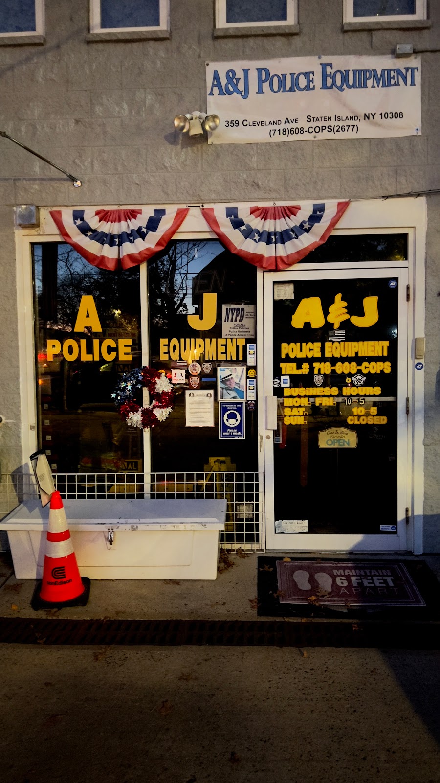 A & J Police Equipment and Uniforms | 359 Cleveland Ave, Staten Island, NY 10308 | Phone: (718) 608-2677