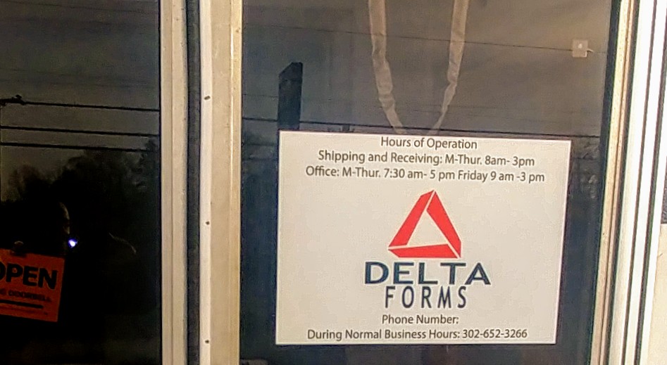 Delta Forms Printing Company | 5 Germay Dr, Wilmington, DE 19804 | Phone: (302) 652-3266