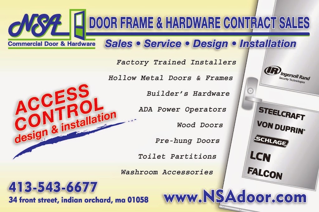 NSA Commercial Door & Hardware (New System Associates) | 34 Front St, Springfield, MA 01151 | Phone: (413) 543-6677