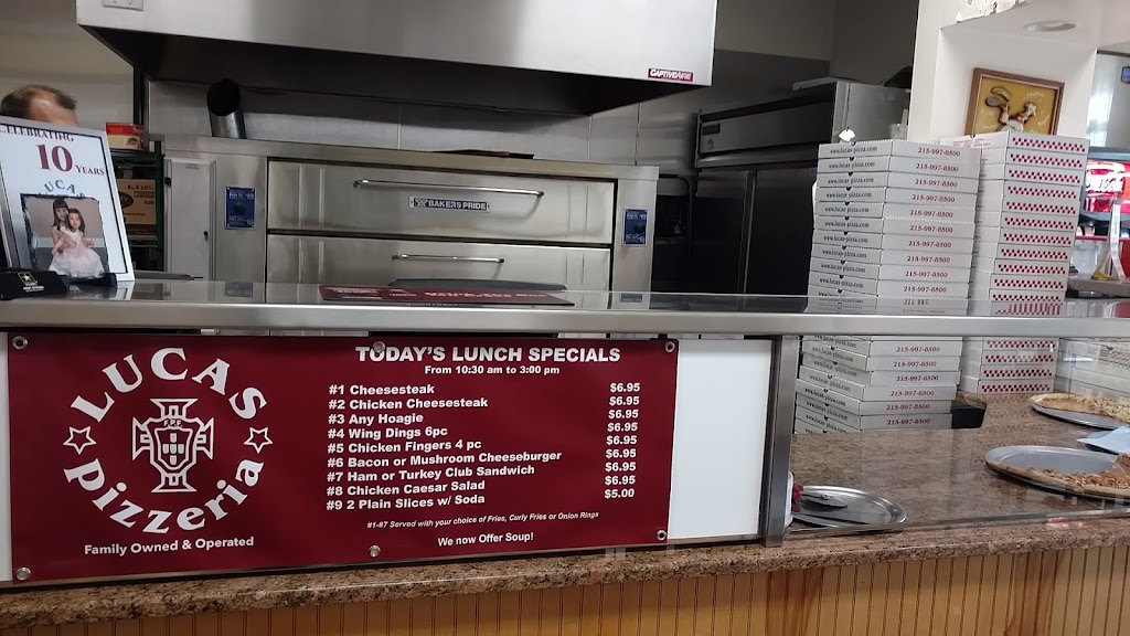 Lucas Pizza | 3324 Limekiln Pike, Chalfont, PA 18914 | Phone: (215) 997-8500