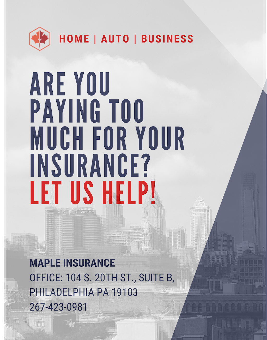 Maple Insurance | 2048 Martha St, Philadelphia, PA 19125 | Phone: (267) 423-0981