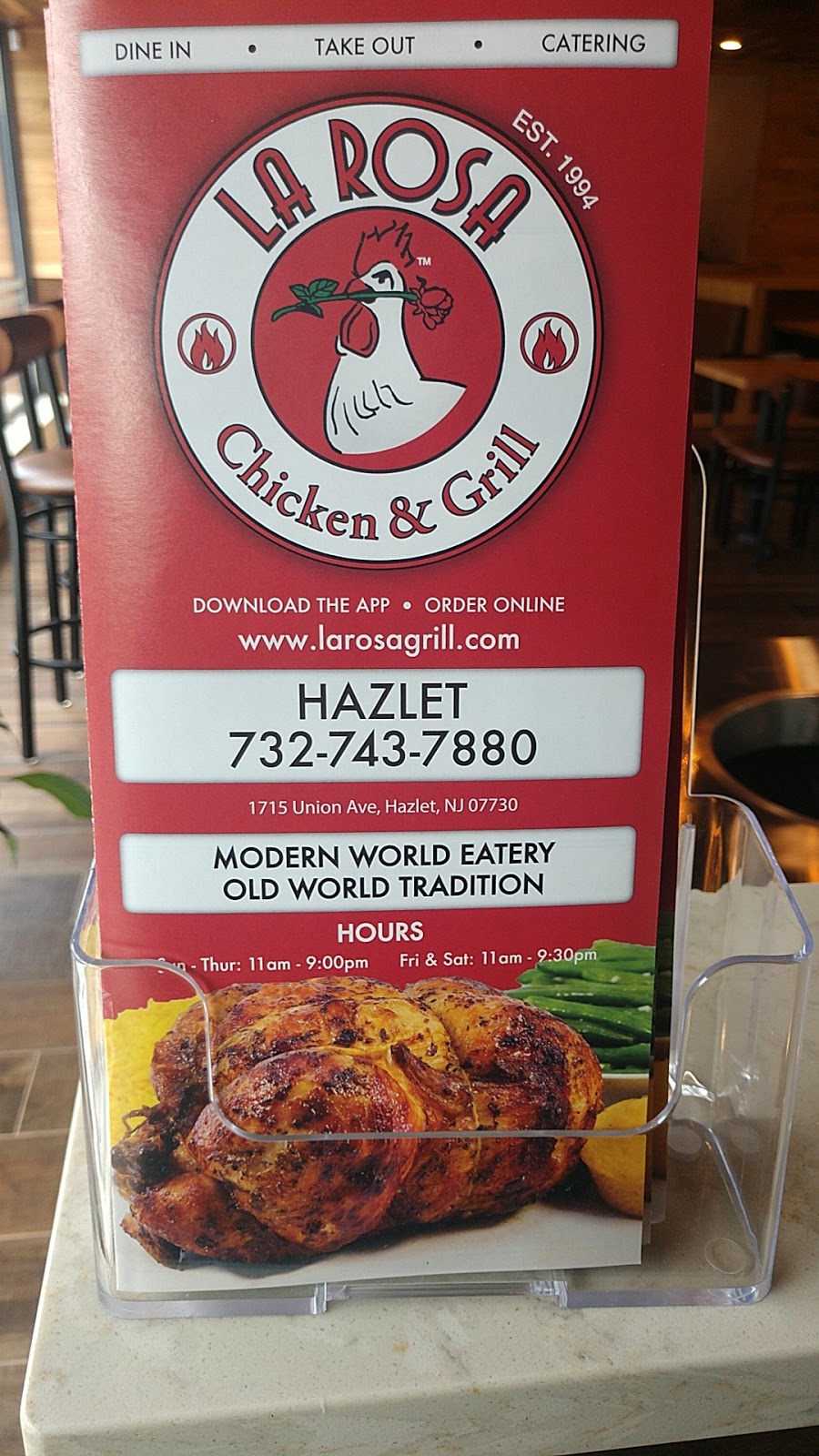 La Rosa Chicken & Grill - Hazlet | 1715 Union Ave, Hazlet, NJ 07730 | Phone: (732) 743-7880