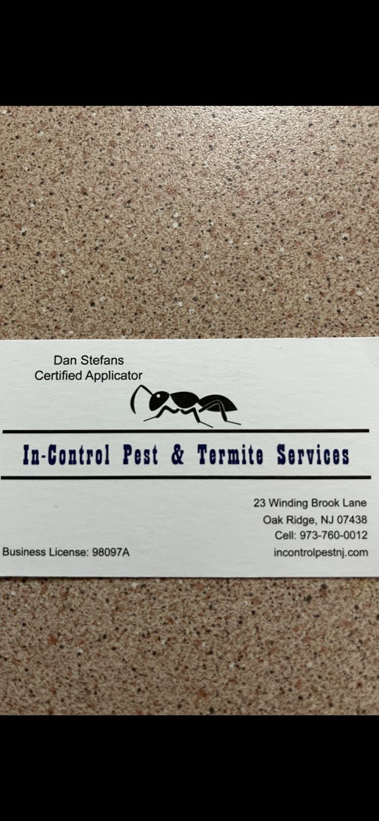 In-Control Pest & Termite Services | 23 Winding Brook Ln, Oak Ridge, NJ 07438 | Phone: (973) 760-0012