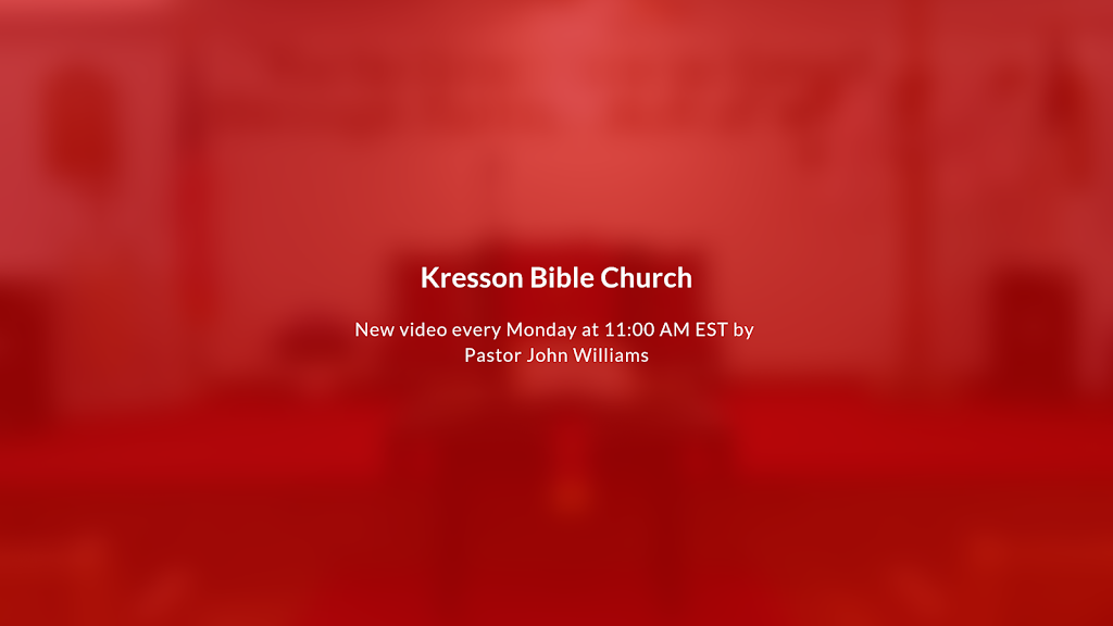 Kresson Bible Church | 329 Kresson Gibbsboro Rd, Voorhees Township, NJ 08043 | Phone: (856) 424-3038