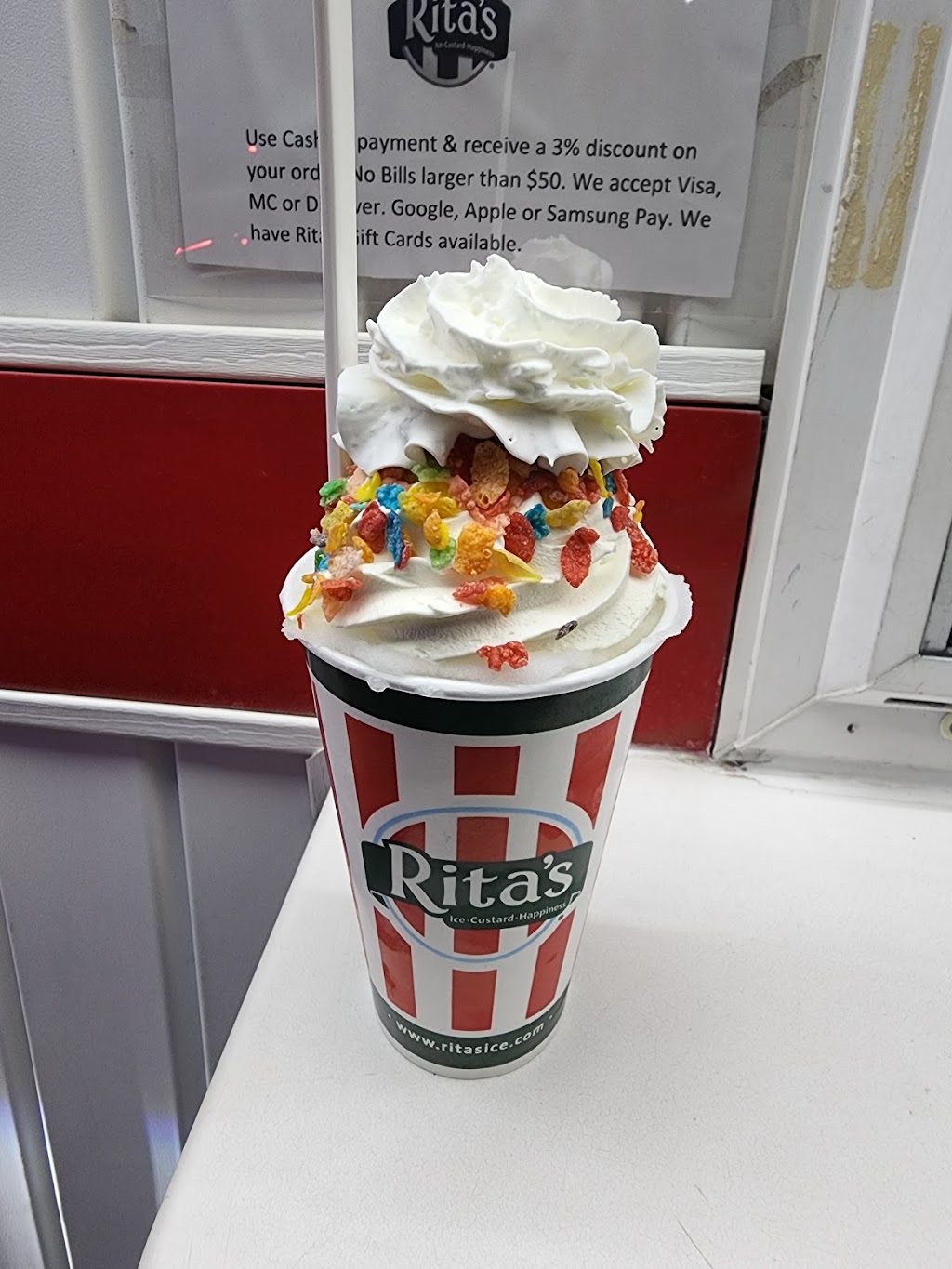 Ritas Italian Ice & Frozen Custard | 92 Dolson Ave, Middletown, NY 10940 | Phone: (845) 343-7482